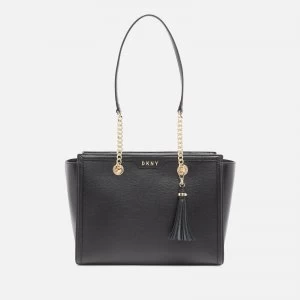 Image of DKNY Womens Polly Sutton Tote Bag - Black/Gold BGD