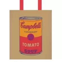 Image of Andy Warhol Campbell's Soup Tote Bag