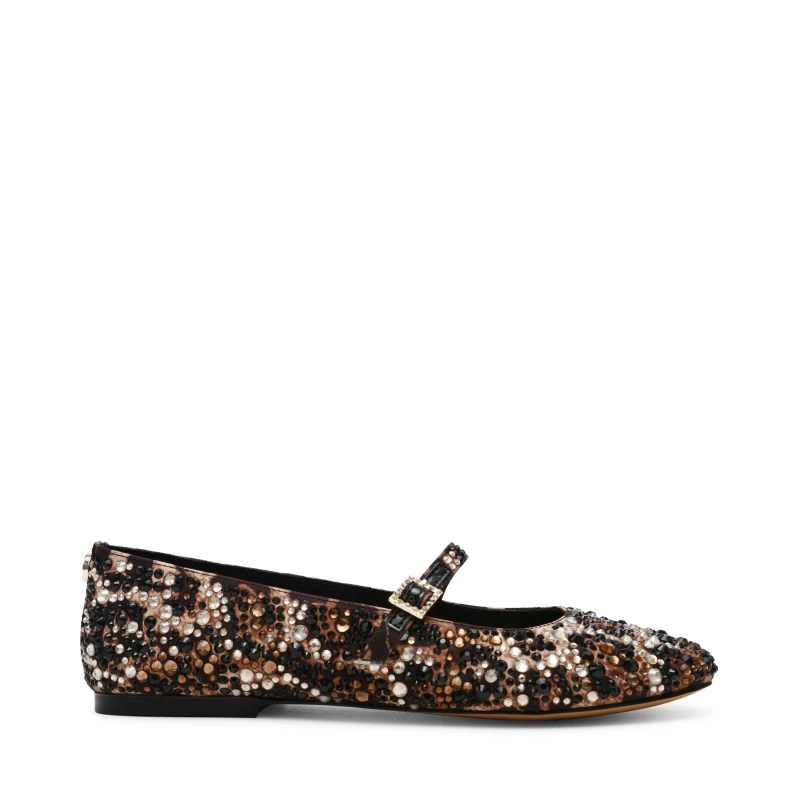 Image of Steve Madden Womens Brissa Leopard Ballet Pumps Leopard female 3 (36)