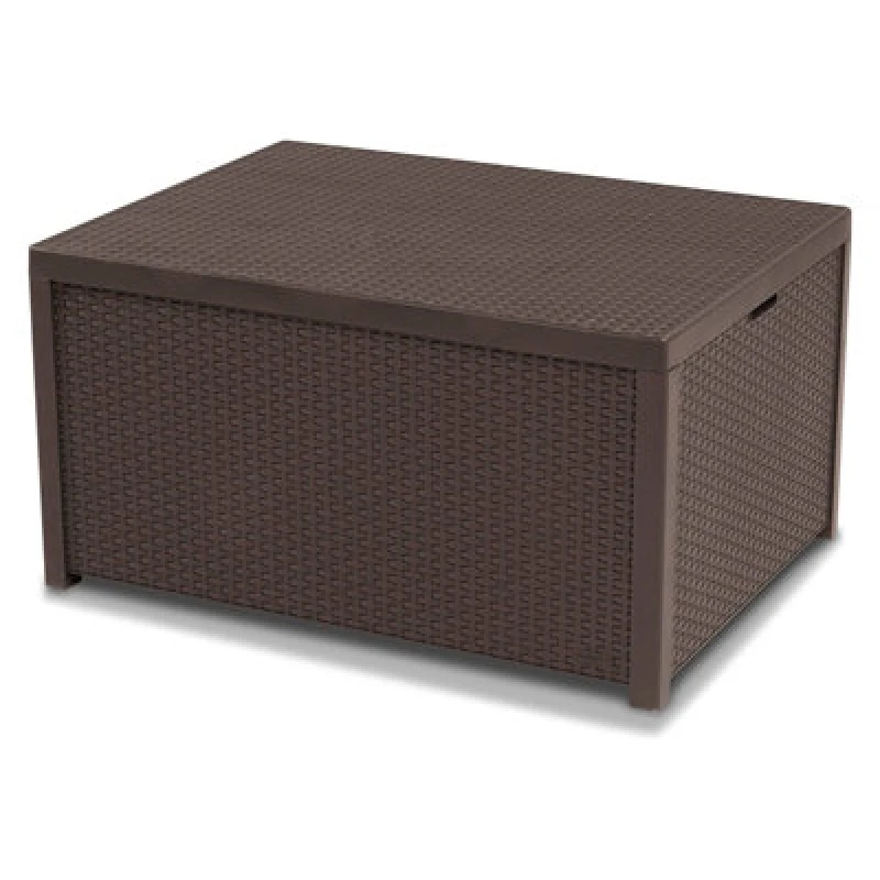 Image of Keter Arica Outdoor Storage Table Box Brown unisex