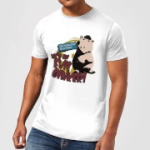 Image of Toy Story Evil Oinker Mens T-Shirt - White - 3XL