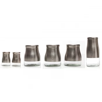 Image of Sabichi Stainless Steel Kitchen Canister Set