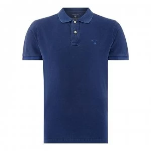 Image of Gant Gant Sun Bleached Polo Shirt Mens - Light Blue 991