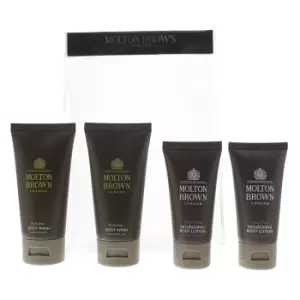 Molton Brown 4 Piece Gift Set: 2 X Bushukan Body Wash 50ml - 2 X Ylang Ylang Body Lotion 30ml