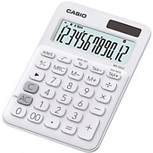 Image of Casio Desktop Calculator MS-20UC-WE 12 Digit Display White