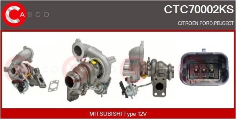 Image of CASCO Turbocharger CASCO CTC70002KS