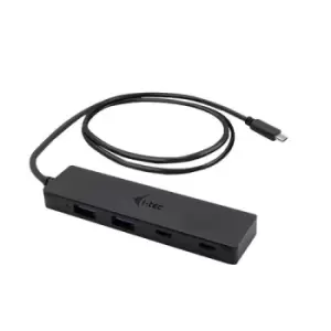 Image of i-tec Metal USB-C HUB 2x USB 3.0 + 2x USB-C with 85cm USB-C cable