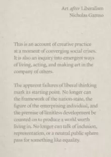 Image of Art after Liberalism