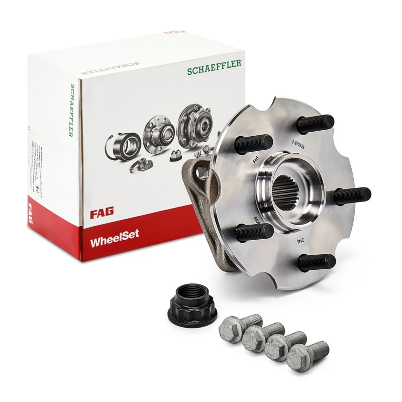 Image of FAG 713 6189 80 Wheel bearing kit Photo corresponds to scope of supply, with ABS sensor ring Wheel Bearing Kit (654)