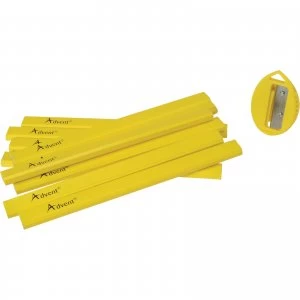 Image of Advent Carpenter Pencils + Sharpener Pack of 10