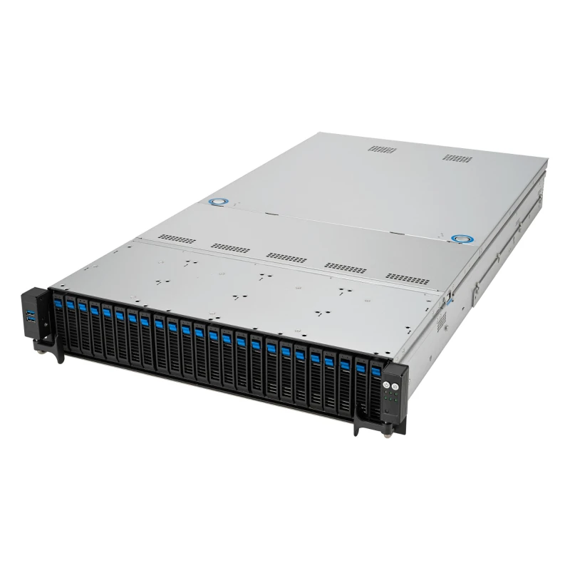 Image of ASUS RS521A-E12-RS24U Socket SP5 Rack (2U) Black. Silver