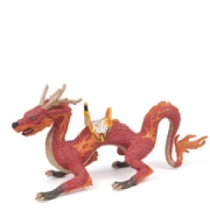 Image of Papo Fantasy World: Fire Dragon with Saddle