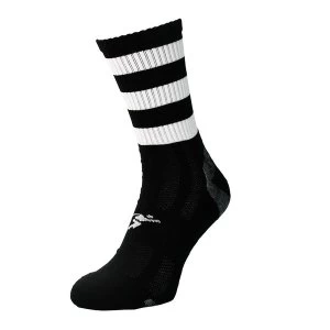 Image of Precision Pro Hooped GAA Mid Socks - Black/White