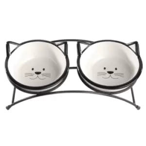 Image of Raised Cat Bowls M&amp;W