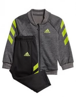 Image of Boys, adidas Unisex Infants MM XFG Tracksuit - Grey, Size 3-4 Years