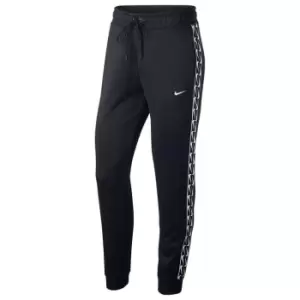 Image of Nike Sportswear Logo Tape Jogging Pants Ladies - Black