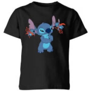Image of Disney Lilo And Stitch Little Devils Kids T-Shirt - Black - 11-12 Years