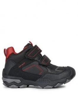 Image of Geox Boys Buller Waterproof Boots - Black, Size 4 Older