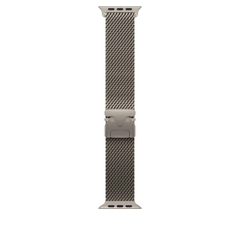 Image of Apple 49mm Natural Titanium Milanese Loop - Small MXKC3ZM/A