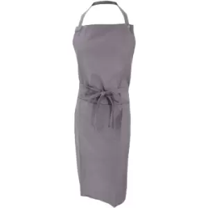 Image of Jassz Bistro Unisex Bib Apron With Pocket / Barwear (Pack of 2) (One Size) (Grey) - Grey