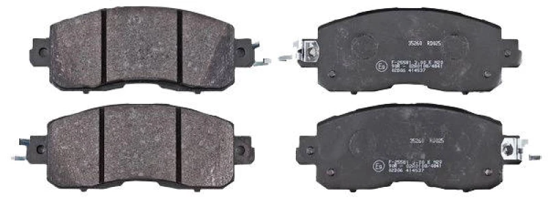 Image of A.B.S. 35260 Brake pad set with acoustic wear warning Brake Pad Set,disc brake (402)