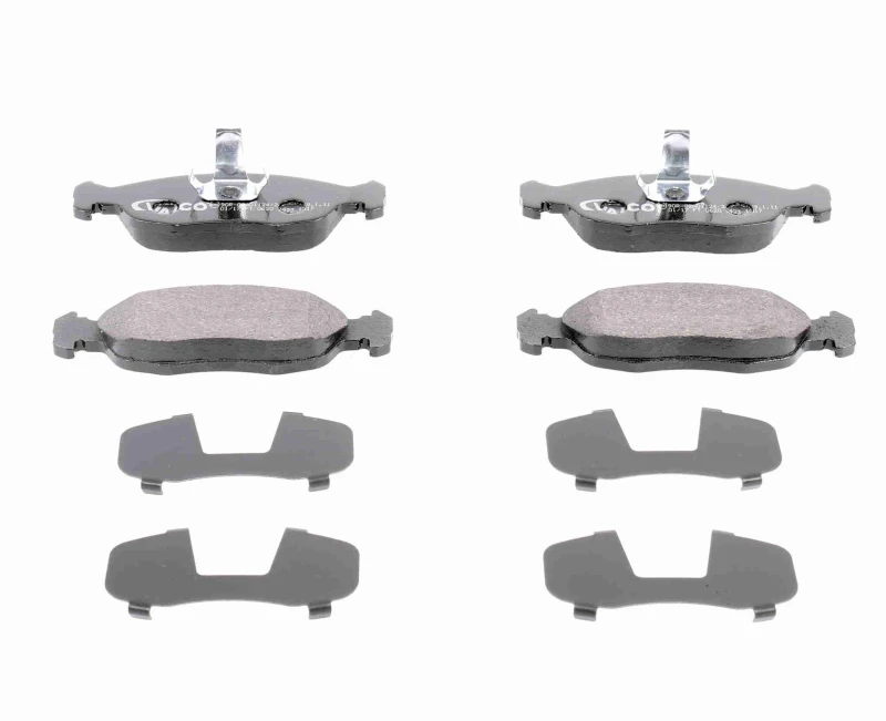 Image of VAICO V22-0076 Brake pad set Front Axle, not prepared for wear warning indicator, Q+, original equipment manufacturer quality Brake Pad Set,disc brak