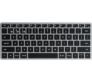 image of SATECHI Slim X1 Wireless Keyboard - Space Grey, Black,Silver/Grey