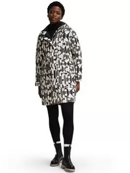 Image of Regatta X Orla Kiely Waterproof Padded Parka - Black/Cream , Black/Cream, Size 16, Women