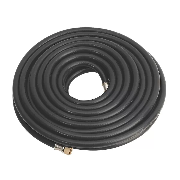 image of Genuine SEALEY AH15RX Air Hose 15mtr x &#216;8mm with 1/4BSP Unions Heavy-Duty