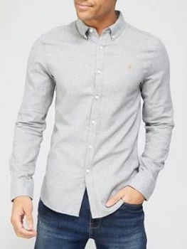 Image of Farah Minshell Long Sleeve Shirt - Grey