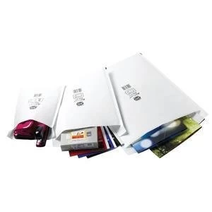 Image of Original Jiffy Airkraft Size 7 Postal Bags Bubble lined Peel Seal 340x445mm White Pack of 10 Bags