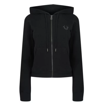 image of True Religion Crystal Zip Hoodie - Black