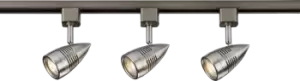 Image of TRKSP4 1 Metre Tracklight Kit - Brushed Chrome 230V IP20 50W