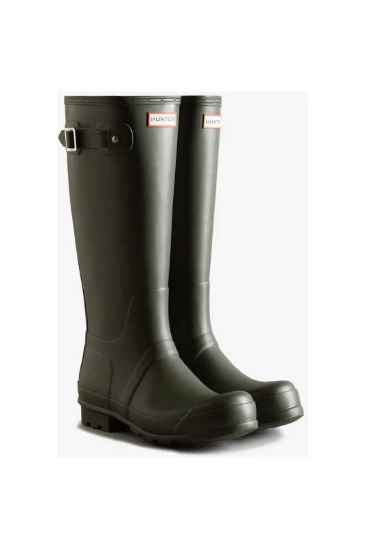 Image of Hunter Mens Original Tall Boot in Dark Olive Size: 7 Dark Olive Male 7