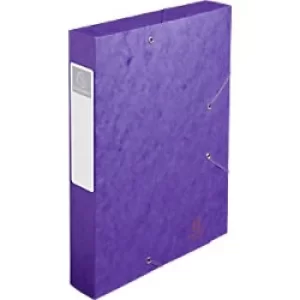 image of Cartobox Elasticated Box File 60mm, A4, Purple, Pack of 10