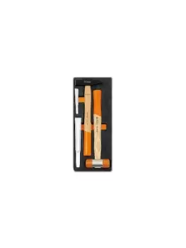 Image of Beta Tools M234 4pc Hammer & Chisel Set in Soft Tray for Roller Cab 024500234