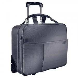 image of Leitz Silver Grey Complete Carry-On Trolley Smart Traveller 60590084