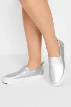 image of Wide Fit Slip-On Trainers