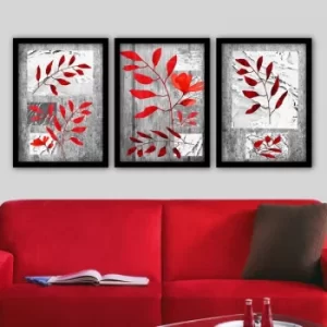 image of 3SC135 Multicolor Decorative Framed Painting (3 Pieces)