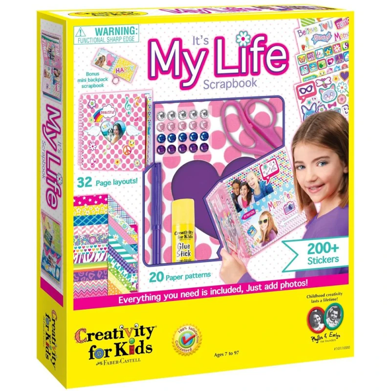 Image of Creativity for Kids Its My Life Scrapbook Multicolor Unisex