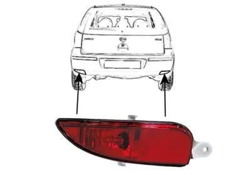 Image of VAN WEZEL Rear fog light VAN WEZEL 3779938
