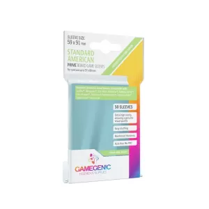 Image of Gamegenic PRIME Standard American Sized 59 x 91mm - 50 Sleeves