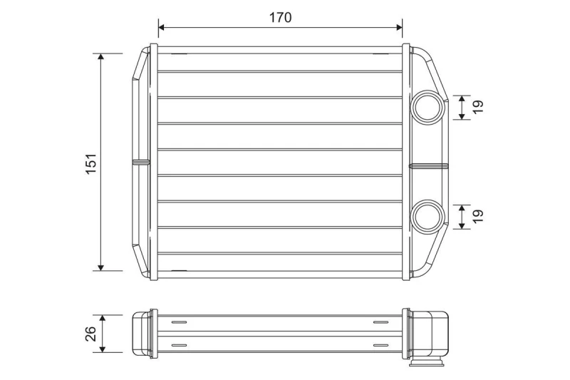 Image of Heater matrix VALEO 811582