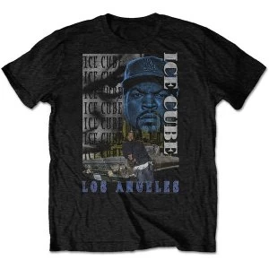 Ice Cube - Los Angeles Mens Small T-Shirt - Black