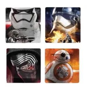 image of Funko Homeware Star Wars Ep VII Plate Set Photographic Characters 4 Pack