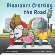 Image of Dinosaurs Crossing the Road