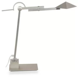 image of Linea Verdace Radius Desk Task Lamp Satin Nickel Gy6.35 Bulb