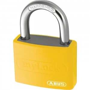 Image of Abus T65AL Series Aluminium Padlock Yellow Keyed Alike 40mm Standard 6401