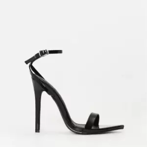 image of Missguided Pointed Toe Barely There Heels - Black