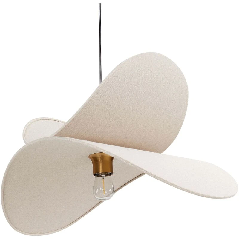 Image of Beliani Pendant Lamp Mascota Linen Beige